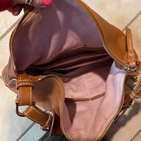 Dooney & Bourke pebbled leather caramel color handbag - Picture 7 of 7